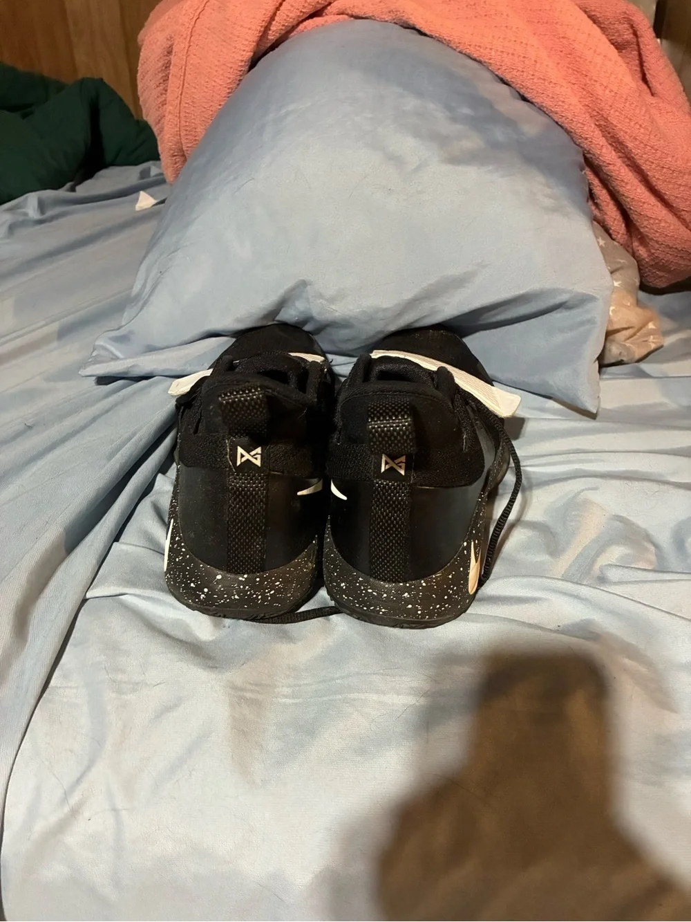 Nike Black and White High-Top Basketball Sneakers